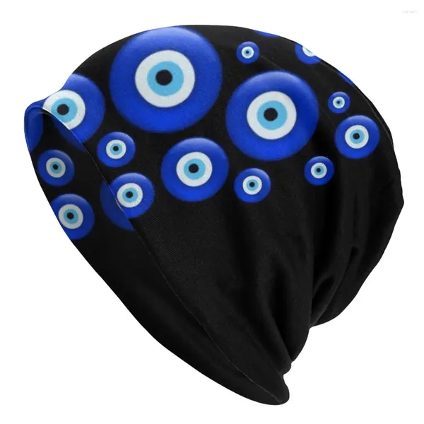 Berretti Evil Eye Bonnet Homme Moda Cappello da maglia per uomo Donna Autunno Inverno Caldo Hamsa Mano di Fatima Berretti Berretti