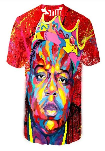 Neueste Mode für Herren und Damen, Sommerstil, Biggie Smalls, lustiger 3D-Druck, lässiges T-Shirt XDX0351593602