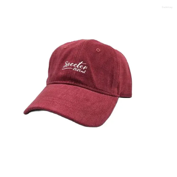 Bola bonés xeongkvi bordado coreano letras tridimensionais boné de beisebol primavera outono marca snapback do velho chapéus de algodão para mulheres homens