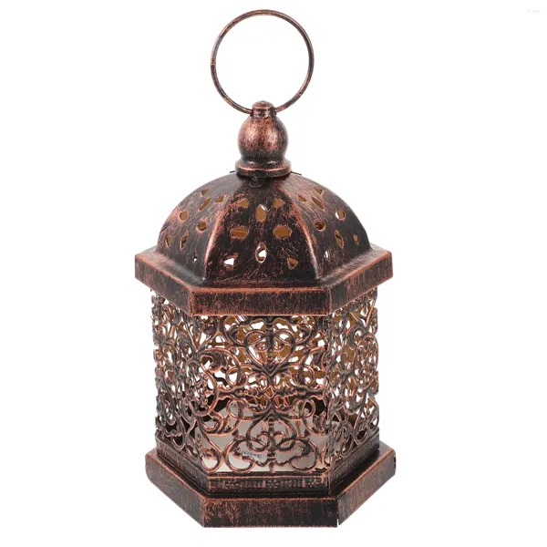 Portacandele Lampada stile vintage Decorazioni per il bagno Luce decorativa Lanterna marocchina Casa ad alta luminosità