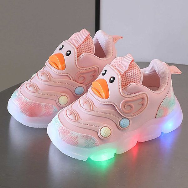 Scarpe da ginnastica per bambini all'aperto per bambini Scarpe da ginnastica luminose Scarpe da bambino traspiranti per bambini Ragazzi Ragazze Scarpe luminose con luci a LEDL2403