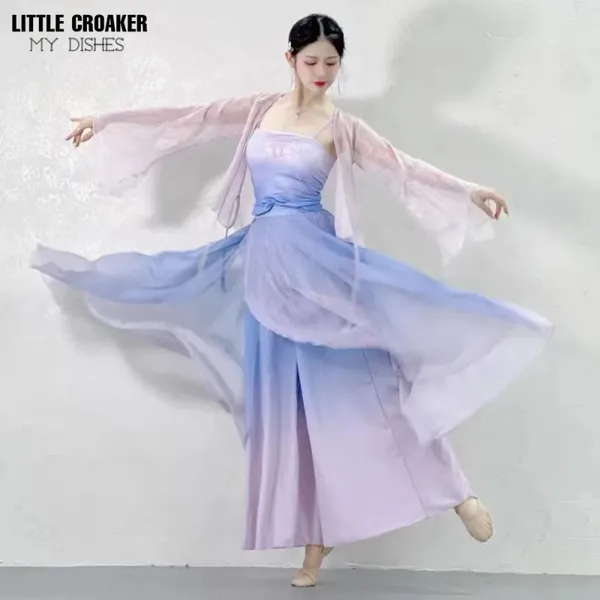 Bühnenkleidung Hanfu Chinesisches Tanzkostüm Frauen Altes traditionelles Kleid Performance-Kostüme Hanbok