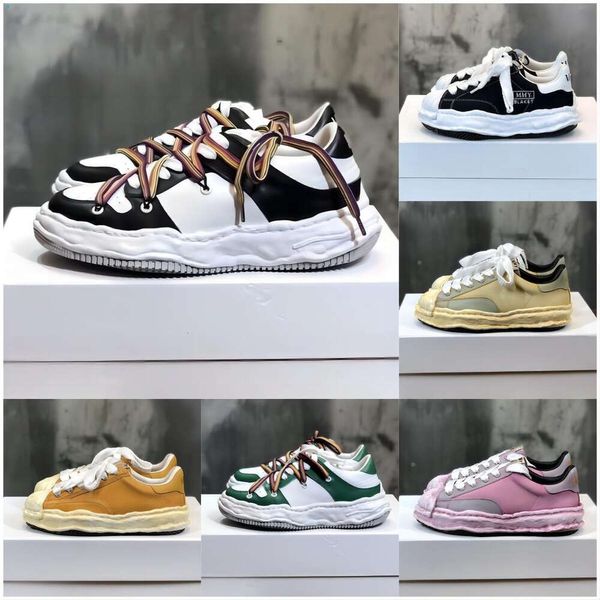 Designer-MMY-Schuh im gewaschenen Stil, Freizeitschuh, auflösende Segeltuchschuhe, Schwarz, Grau, Orange, Lila, Dunkelgrau, Damen, Herren, Schnürschuhe, Maison Mihara Yasuhiro, Gummi-Trainer, Sneaker