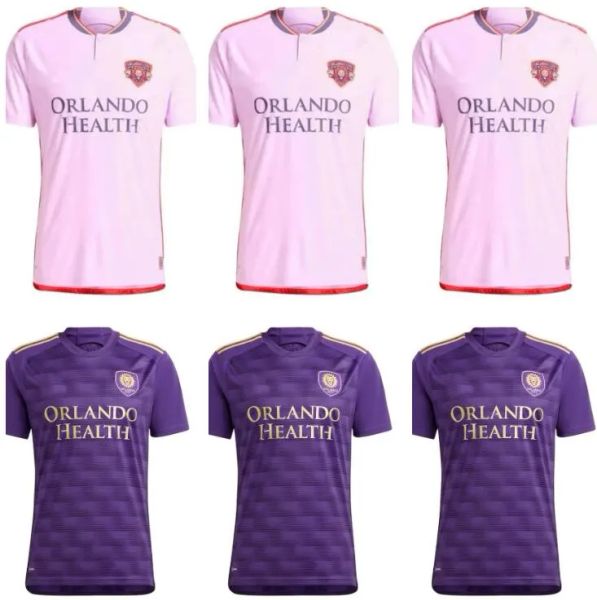 24 25 Orlando SC Fußballtrikots City 2024 2025 JANSSON Pato Kara Pereyra F.Torres PEREA Fußballtrikots Heim Auswärts Top Thailand Qualität Uniform Erwachsene Männer