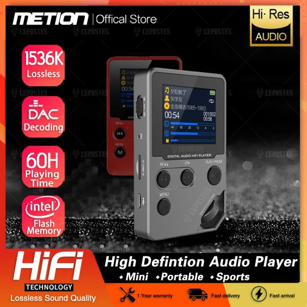 Player Professioneller HiFi-Stereo-Musik-MP3-Player HD Verlustfreie DAC-Dekodierung Mini Sports Walkman MP4-Unterstützung FM/Ebook/Recorder/Max 128G