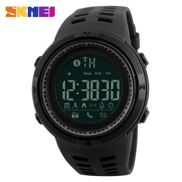 Часы мужские умные спортивные часы новый бренд Skmei Bluetooth шагомер калорий модные часы мужские 50 м водонепроницаемые цифровые часы наручные часы
