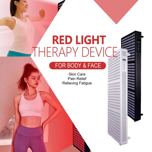 Toptan 190MW/CM2 630NM 660NM 810NM 830NM 850NM Tam Vücut Kızılötesi Cihaz PDT Etkili Ağrı Küfür Sporları Geri Kalma için LED Kırmızı Işık Terapi Paneli