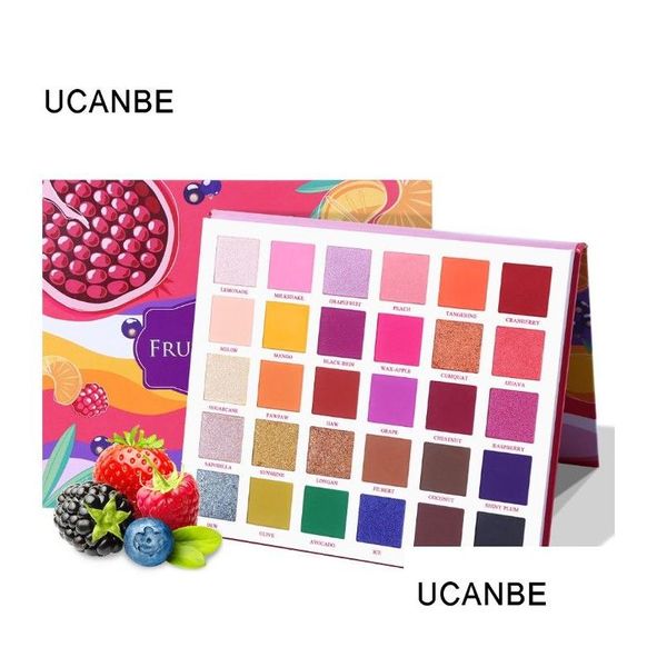 Тени для век 30 цветов Профессиональные тени для век Brighten Pallete Pallete Filling Palette Набор для макияжа Яркий яркий блеск Shimmer Tslm1 Drop De Dhbcf