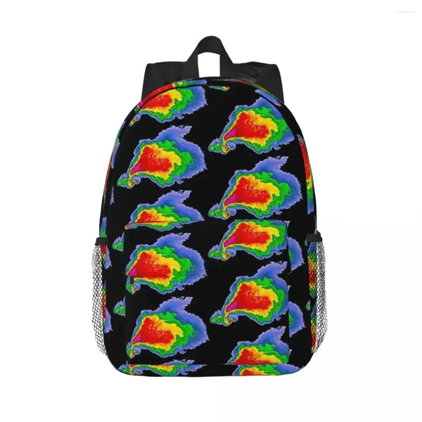 Mochila supercell radar gancho eco mochilas meninos meninas bookbag dos desenhos animados estudantes sacos de escola portátil mochila ombro grande capacidade