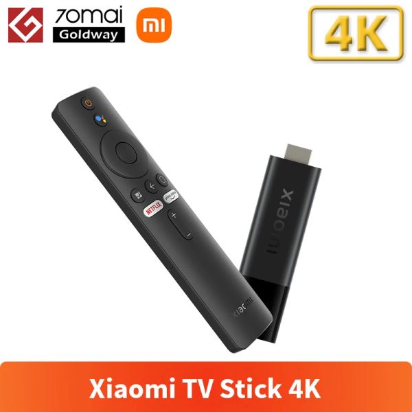 Глобальная версия Xiaomi TV Stick 4K Android 11 Портативный ТВ-ключ 2 ГБ ОЗУ 8 ГБ ПЗУ Dolby Vision DTS Surround Sound Google Assistant