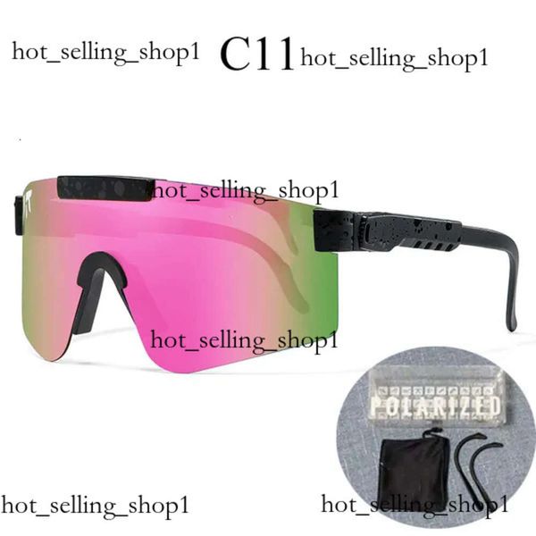 2024 Original Pits VIPERS Google Polarisierte Sonnenbrille für Männer/Frauen, winddichte Outdoor-Brille, 100 % UV-verspiegelte Linse, Geschenk, Oakly Designer-Sonnenbrille 315
