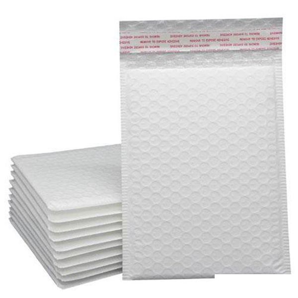 Почтовые пакеты оптом, 50 шт., белые почтовые пакеты 18X20Add4 см, пузырчатый конверт, самозапечатывающийся пузырьковый материал, амортизирующая обертка, почтовый мешок, конверт из жемчужной пленки Dhqju