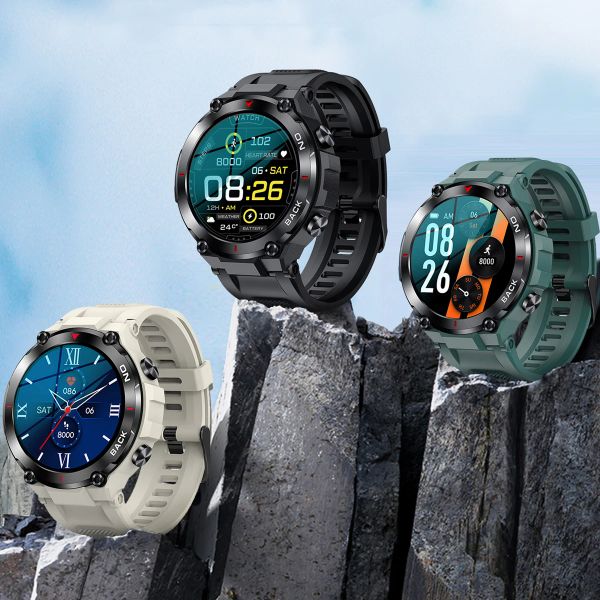 Relógios ao ar livre GPS Smart Watch vs Trex Trex Pro Men Freqüência cardíaca SPO2 5ATM IP68 Smartwatch tático à prova d'água para iPhone Samsung Xiaomi Watch