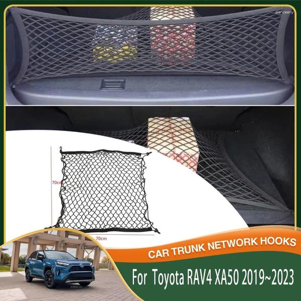 Saco de armazenamento de tronco organizador de carro para Toyota RAV4 RAV 4 Suzuki em XA50 2024-2024 Acessórios de bagagem de corda elástica