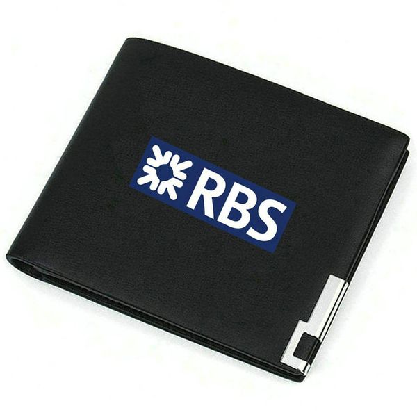 Portafoglio RBS Royal Bank of ScotlandPortamonete con stemma del gruppo Portamonete con foto emblema aziendale Portafoglio casual in pelle Porta banconote con stampa
