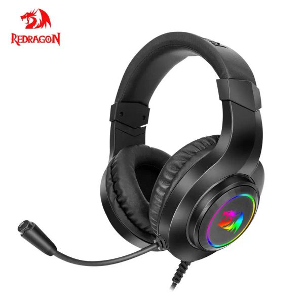 Наушники Redragon Hylas H260 RGB игровые наушники 3,5 мм с объемным звуком, гарнитура, микрофон для компьютера, ПК, PS4, переключатель Xboxone