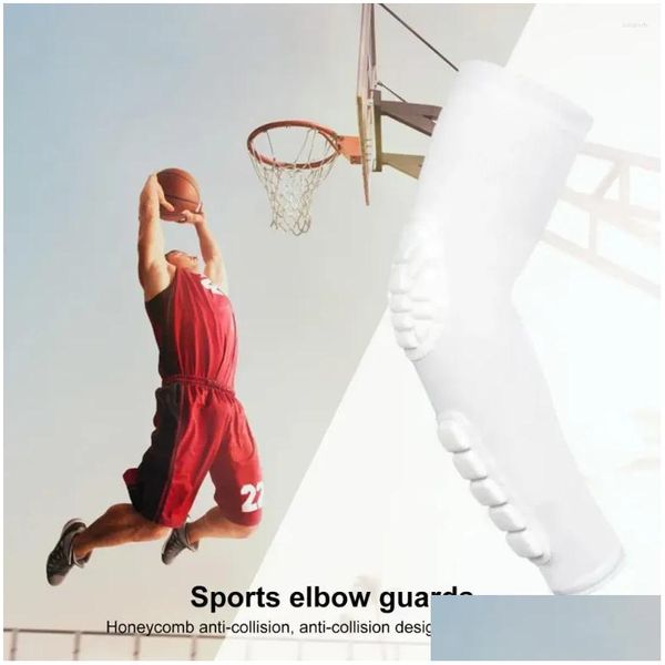 Handgelenkstütze Schutzausrüstung Atmungsaktive Kompressions-Armmanschetten für Sport Gepolsterte Ellenbogen-Unterarm-Drop-Lieferung im Freien Athletic Outdo Otcjb