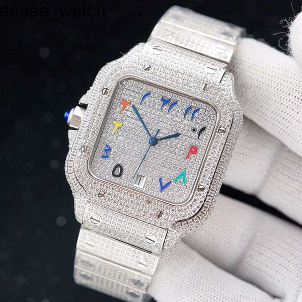 Orologio Cartiiers Diamonds 4ZHH Orologio da uomo meccanico automatico 40MM Zaffiro Busins Orologio da polso da donna Cintura in acciaio inossidabile di fascia alta Montre de Luxe