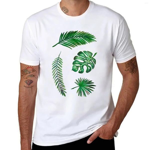 Herren Polos Leaf Set T-Shirt Anime Cute Tops Herren Weiße T-Shirts