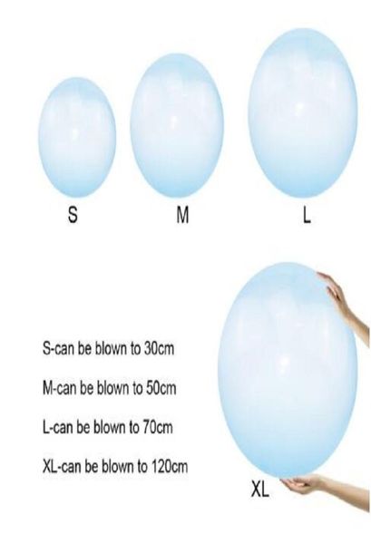 Pallina per bolle per bambini Palla per bolle riempita d'acqua per aria all'aperto Palloncino gonfiabile Giocattolo Divertente Gioco di società Regalo estivo per bambini Inflatabl9112066