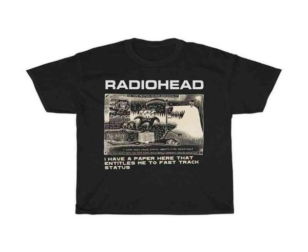 Radiohead T Shirt Uomo Moda Estate Magliette in cotone Bambini Hip Hop Top Arctic Monkeys Tees Donna Top Ro Boy Camisetas Hombre T2208332081