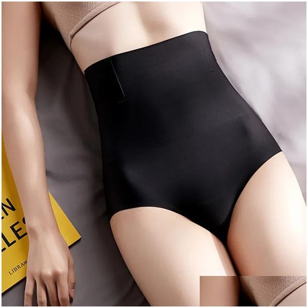 Bel karın şekillendirici kadınlar sorunsuz ipeksi ipeksi yüksek zayıflama kontrol pantolon pantie brifing sihirli vücut shapewear bayan korse iç çamaşırı otcjn