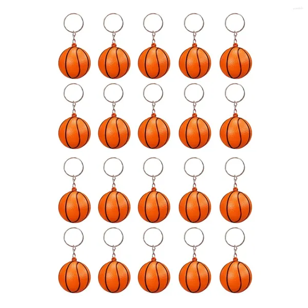 Portachiavi Confezione da 20 palloni da basket per bomboniere, centrotavola sportivo, ricompensa per carnevale, scuola antistress