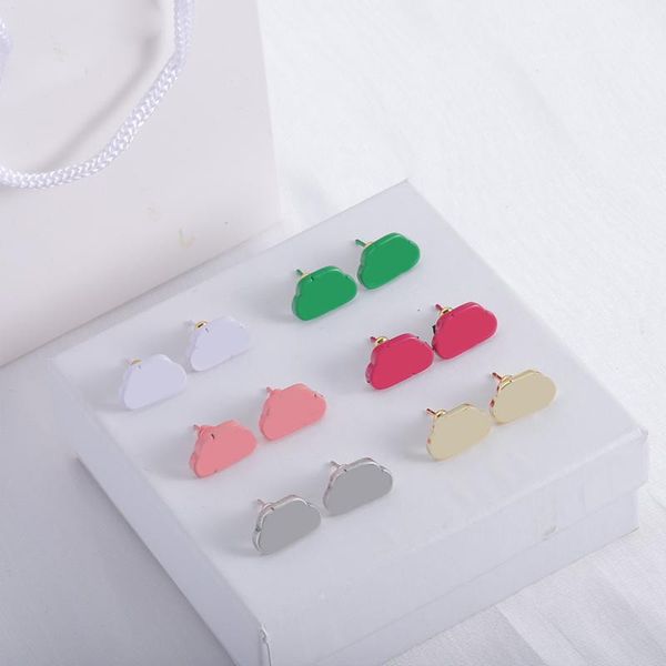 Designer Fashion Letter Orecchini per Woman Party Charm Exquisite Earring Street Casual Ear Stups 6 Colori