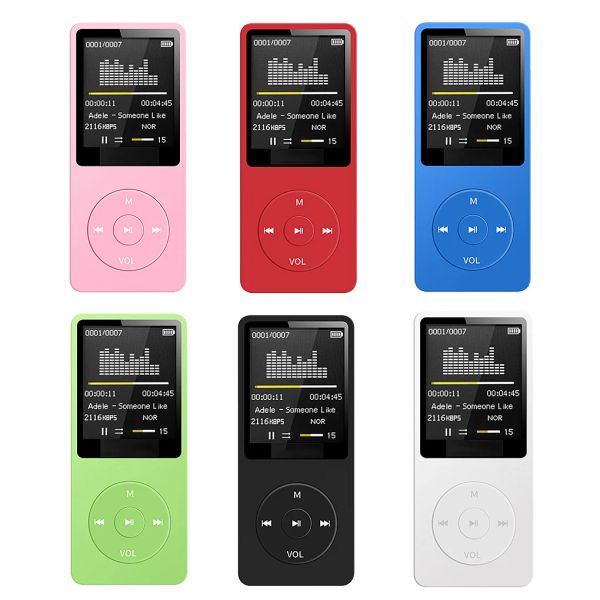 Игрок 1.8IN Экран MP3 Music Player Audio Player Hifi FM Radio Recording Ebook Multifunction Portable Walkman для бега