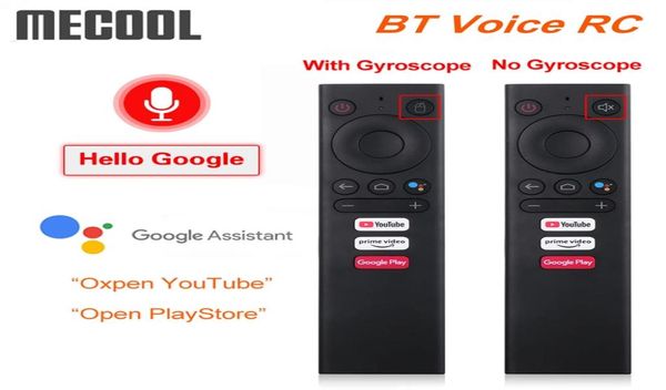 Mecool BT Controllo Remoto Vocale Air Mouse di Ricambio per Android TV Box Mecool KM6 KM3 KM1 ATV Google Voice TVBox2201595
