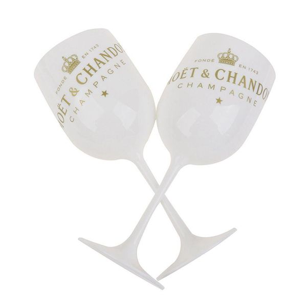 Copos de vinho Plástico Cálices de Vinho Acrílico Inquebrável Champagnes Óculos 480ml 16oz Copos Plásticos Festa Decoração de Casamento Branco Champ Dhzwm