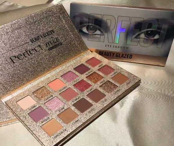 Nuovo marchio di trucco Beauty Glazed Perfect 18 colori Palette di ombretti Matte shimmer metallizzato Ombretto DHL 1798929