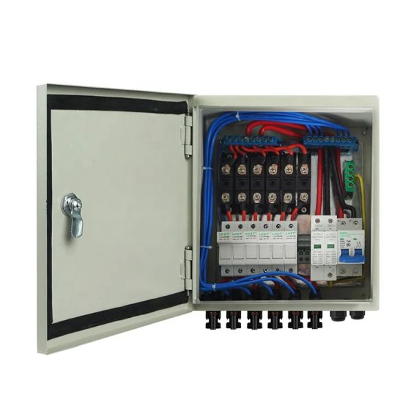 Caixa pv do combinador do painel solar da corda da matriz solar do picovolt 6 com interruptor 12A picovolt