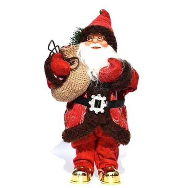 Statue di figurine di Babbo Natale da 30 cm Innovativi ornamenti natalizi per il desktop Regalo piacevole Decorazioni per la tavola giocattolo per bambole 240226