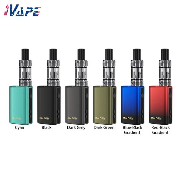 Комплект Eleaf Mini iStick 20 Вт с накопительным баком EN Аккумулятор 1050 мАч Выходная мощность 20 Вт Емкость 2 мл Удобная верхняя система наполнения Совместима с катушкой EN