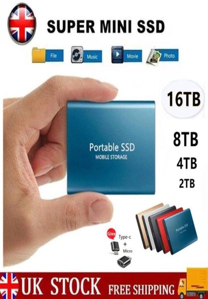 Discos rígidos externos Mini SSD12T 8TB 6TB 4TB 2TB 1TB Notebook de estado sólido móvel Drive1949750