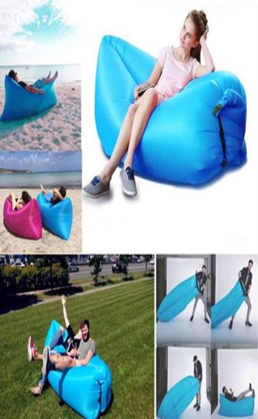 Venda inflável ao ar livre preguiçoso sofá ar dormir sofá espreguiçadeira saco de acampamento praia cama beanbag sofá cadeira2296820