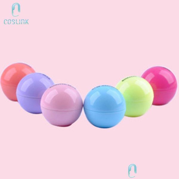 Lip Balm Urso Romântico Esférico Matte Natural Orgânico Lip Balm 12G Fruta Hidratante Lábios Cuidados Cosméticos Maquiagem Da Pele Maquillaje Beau Dhgz0