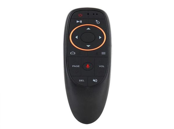 G10G10S Voz Controle Remoto Air Mouse com USB 24GHz Sem Fio 6 Eixos Giroscópio Microfone IR Controles Remotos Para Android TV Box3994105