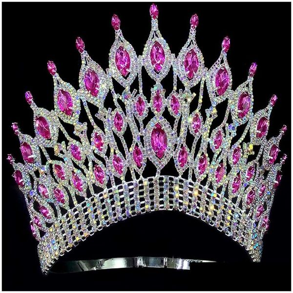 Schmuck Hochzeit Haarschmuck Miss Universe Krone Königin Tiara Party Bühnenshow für Festzug 230815 Drop Lieferung Hochzeit, Party-Events Dhhpt