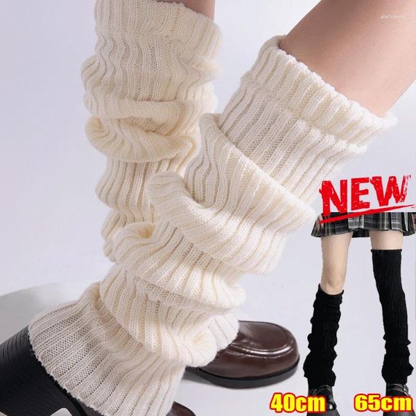 Kadınlar SOCKS Japon lolita tatlı kız bacak diz üstü yün örtü kapağı cosplay sonbahar kış yığın çorabı