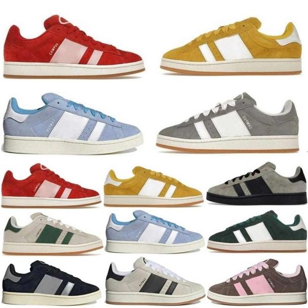 Sapatos Campus 00s Suede Sneakers Gazelle Bold Pink Glow Homens Mulheres Sapato Plataforma Low Top Couro OG Vegan Branco Preto Gum Veludo Mens Esportes Treinadores Casuais