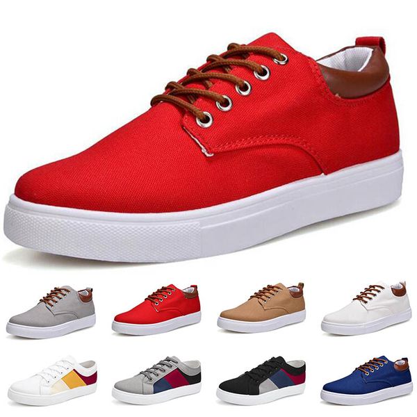 Homens sapatos casuais respirável confortável treinadores popular lobo cinza rosa teal triplo preto branco negócio algodão macio azul masculino trens sapatos GAI-15