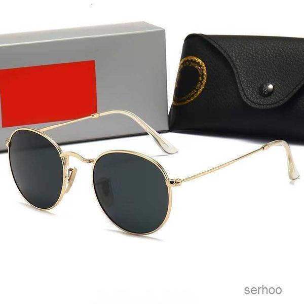 Rays Bans Klassische Luxus-Quadrat-Sonnenbrille für Herren, Acetatrahmen mit Ray-schwarzen Gläsern, Sonnenbrille für Uv400, Schildpattfarbe, mit Boxtuch 3447