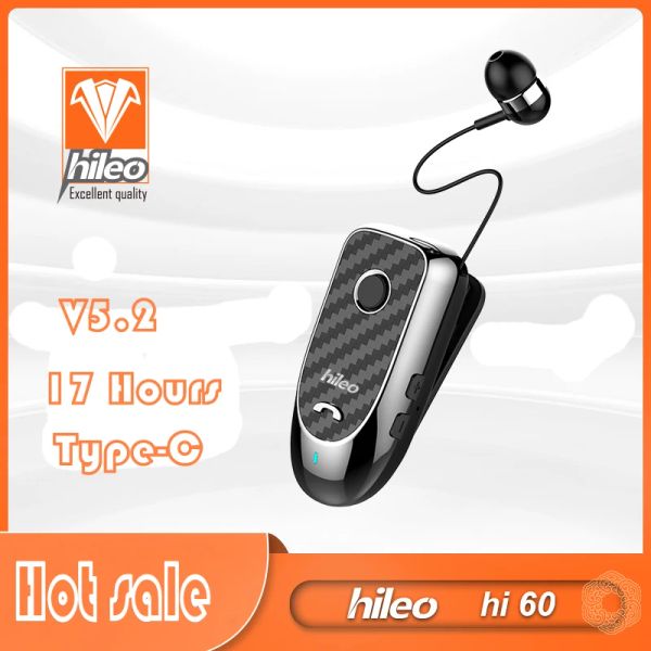 Controlli Hileo Hi60 Auricolari Auricolari Bluetooth Auricolare Auricolari per auto Chiamata Ricorda Vibrazione Clip Driver Auricolari Mani libere F920 F2