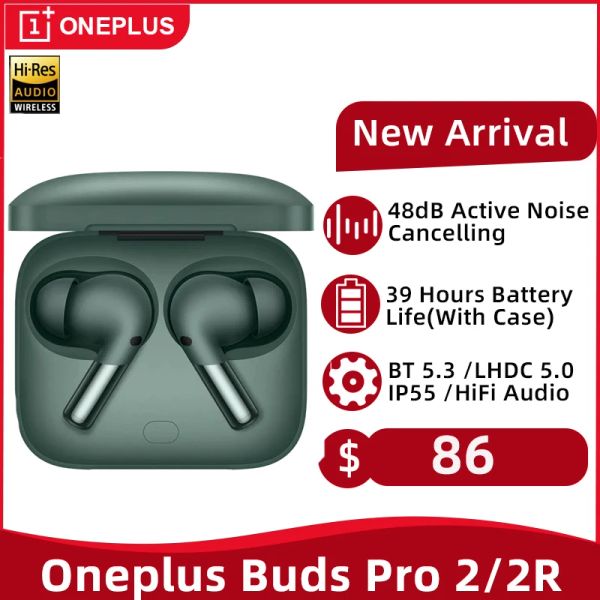 Kopfhörer Oneplus Buds Pro 2 2R TWS-Kopfhörer Bluetooth 48 dB aktive Geräuschunterdrückung kabelloser Kopfhörer 39 Stunden Akkulaufzeit IP55 Oneplus 11