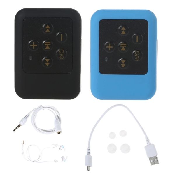 Player Langlebiger wasserdichter MP3-Player 16 GB unterstützt Bluetooth-kompatible Anrufaufzeichnung BTReceiver für die Musikwiedergabe beim Schwimmen Tauchen