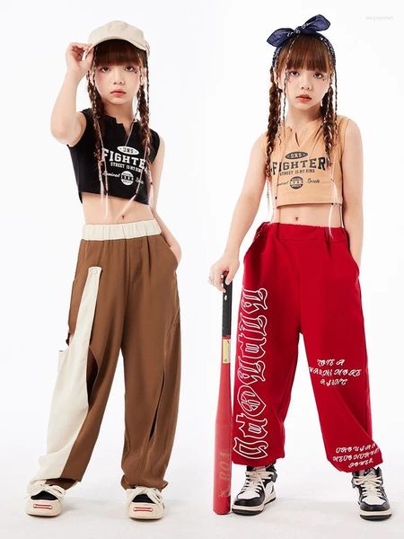 Abbigliamento da palcoscenico Moda per bambini Maglietta casual Pantaloni Abiti da ballo Abiti Costumi hip-hop Abbigliamento da ballo jazz Ballo di strada per ragazze