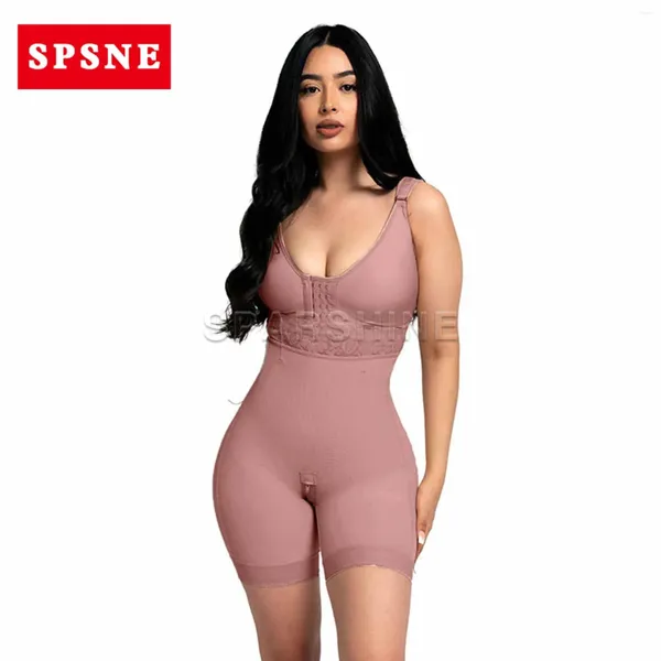 Modeladores femininos de peito aberto sem mangas bodysuit sem costura shapewear shorts ultra emagrecimento bainha de barriga plana colombiano
