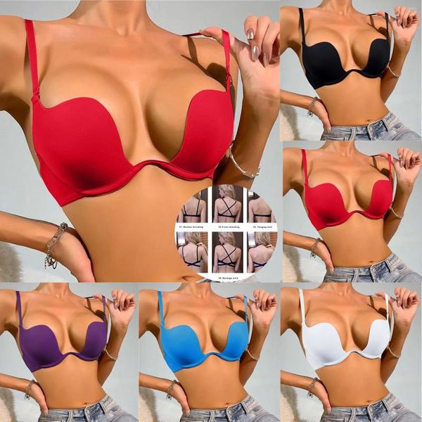 Yoga Outfit Personalizado Push Up Esconder Back Side Fat Sculpting Uplift Seamless Mulheres Body Shaping Bra Sports Bras para Padrão